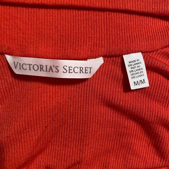 Victoria’s Secret orange/red knit dress with low cut back size Medium - Picture 6 of 7